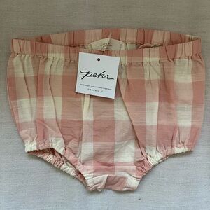 Pehr Bloomer in Checkmate Shell Pink 6-12 Months